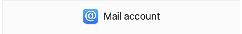 Add Other Account option